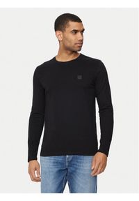 BOSS - Boss Longsleeve Tacls 50512111 Czarny Regular Fit. Kolor: czarny. Materiał: bawełna. Długość rękawa: długi rękaw #1