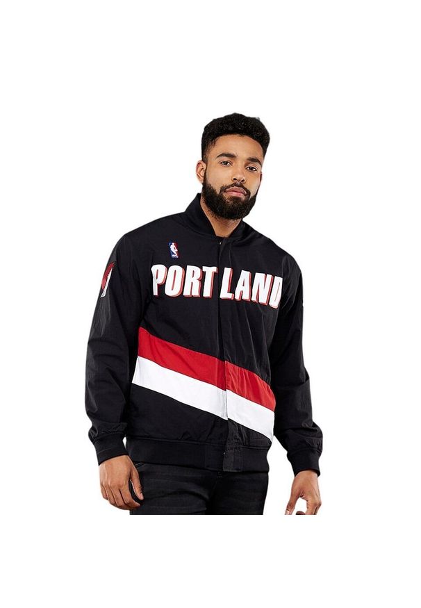 Mitchell & Ness - Kurtka Portland Trailblazers authentic. Kolor: czarny. Sport: koszykówka