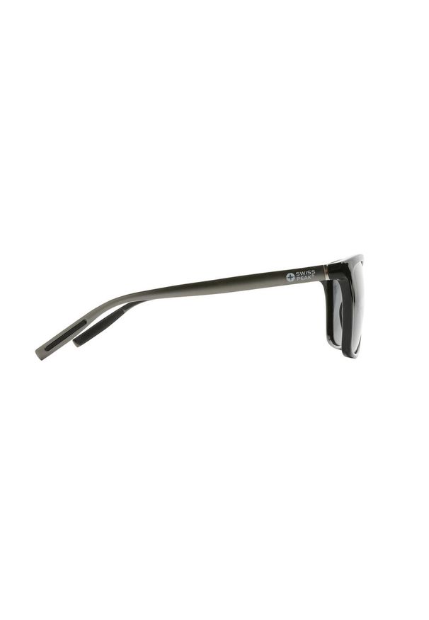 Swiss Peak - Okulary Przeciwsłoneczne Unisex Dla Dorosłych Z Tworzywa Sztucznego Z Recyklingu. Kolor: czarny. Materiał: tworzywo sztuczne. Sport: turystyka piesza