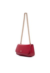 Calvin Klein Torebka Ck Convertible Chain Small Bag LV04F3172G Bordowy. Kolor: czerwony. Materiał: skórzane #3