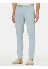 Bugatti Chinosy 4220-16301E Niebieski jasny Regular Fit. Kolor: niebieski. Materiał: bawełna #1