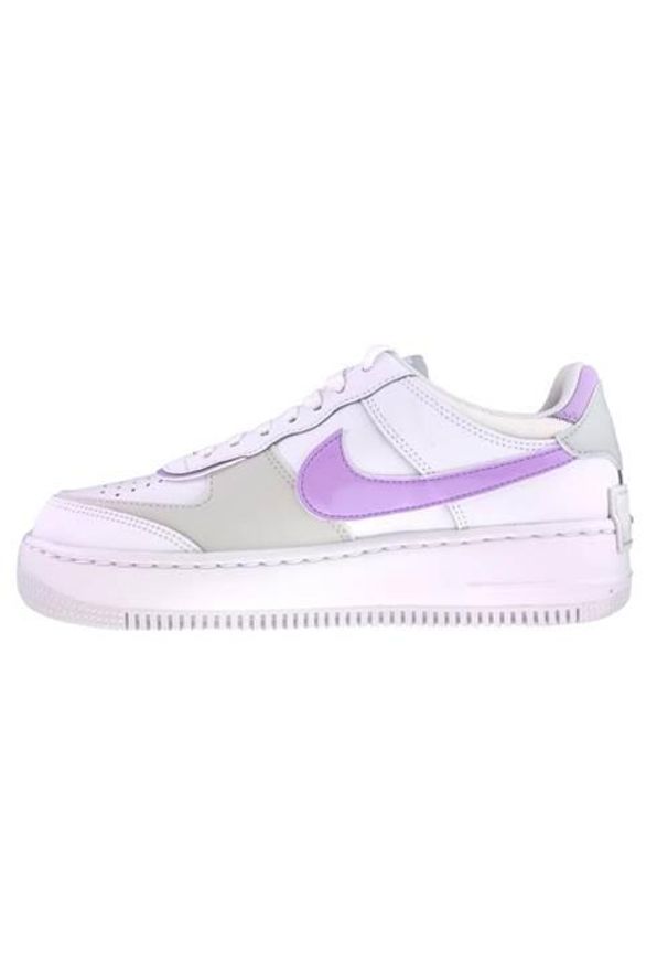 Buty do chodzenia damskie Nike Air Force 1 Shadow. Kolor: fioletowy, biały, wielokolorowy. Materiał: materiał, skóra. Szerokość cholewki: normalna. Model: Nike Air Force. Sport: turystyka piesza