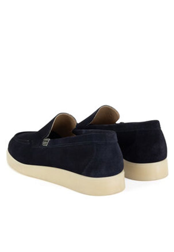 G-Star RAW - G-Star Raw Mokasyny GILI-118908 Granatowy. Kolor: niebieski. Materiał: skóra, zamsz