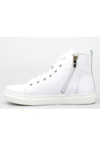 Inna - Sneakersy skórzane białe Clasicco. Kolor: biały. Materiał: skóra. Obcas: na płaskiej podeszwie #3