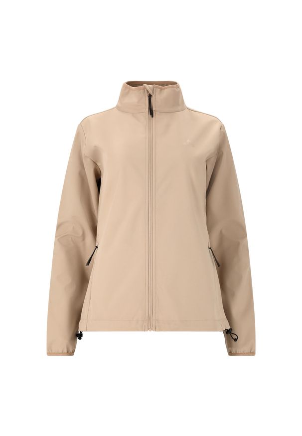 Damska kurtka wodoodporna Whistler Lango. Kolor: beżowy. Materiał: softshell. Sport: turystyka piesza, fitness