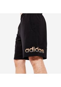 Adidas - Spodenki fitness męskie ADIDAS. Materiał: włókno, materiał, bawełna. Sport: fitness