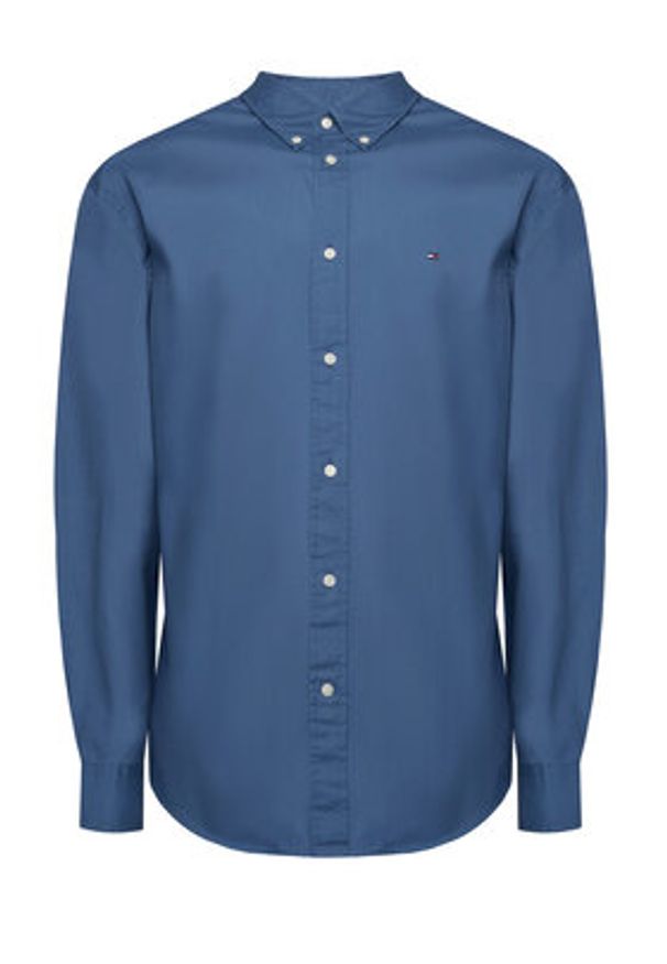TOMMY HILFIGER - Tommy Hilfiger Koszula MW0MW37550 Niebieski Regular Fit. Kolor: niebieski. Materiał: bawełna