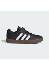Adidas - Buty VL Court 3.0 Skateboarding Kids. Kolor: biały, wielokolorowy, czarny. Materiał: zamsz. Wzór: gładki. Sport: skateboard