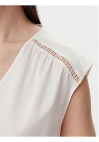 BOSS Bluzka Binadi 50540616 Biały Relaxed Fit. Kolor: biały. Materiał: jedwab #5