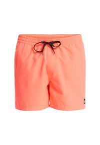 Quiksilver - Szorty kąpielowe dla Mężczyzn EVERYDAY SOLID VOLLEY 15". Kolor: pomarańczowy. Materiał: poliester, tkanina. Styl: sportowy #1