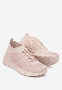 Born2be - Różowe Buty Sportowe Marza. Nosek buta: okrągły. Kolor: różowy. Materiał: materiał. Szerokość cholewki: normalna #5