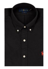 Polo Ralph Lauren Koszula Bsr 710772288 Czarny Slim Fit. Typ kołnierza: polo. Kolor: czarny. Materiał: bawełna #4