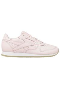 Buty do chodzenia damskie Reebok CL Lthr. Zapięcie: sznurówki. Kolor: różowy. Materiał: tkanina, materiał, skóra, syntetyk. Szerokość cholewki: normalna. Sport: turystyka piesza