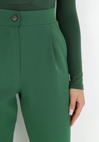 Born2be - Zielone Spodnie Cygaretki Borlo. Kolor: zielony #2