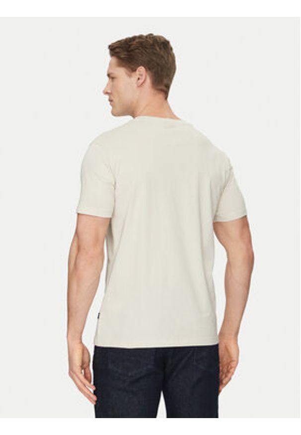JOOP! Jeans T-Shirt 30027746 Beżowy Modern Fit. Kolor: beżowy. Materiał: bawełna
