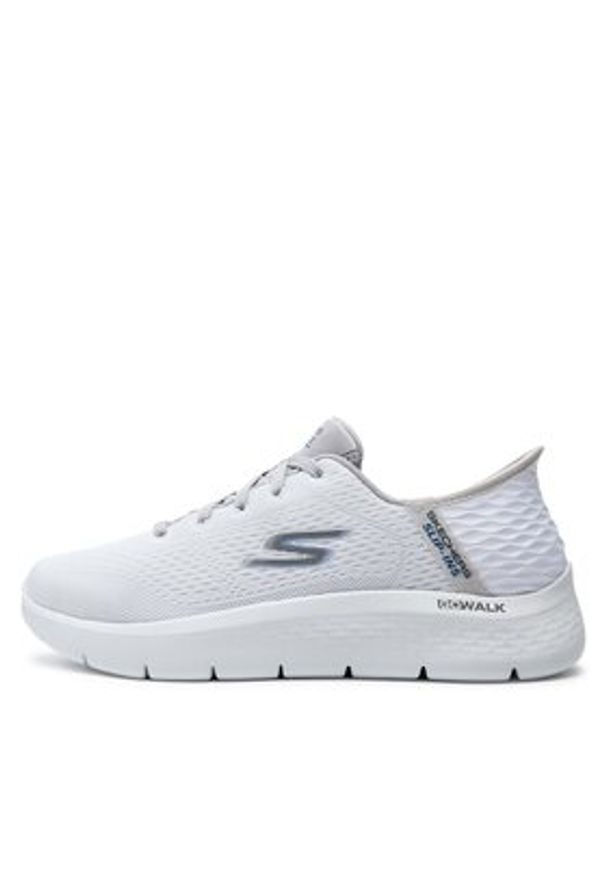 skechers - Skechers Sneakersy Go Walk Flex-New World 216505/WGY Biały. Kolor: biały. Materiał: materiał