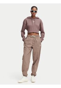 Reebok Spodnie dresowe Kalina RK25694CCW - LIGHT COCOA/LINEN Brązowy Relaxed Fit. Kolor: brązowy. Materiał: syntetyk #2