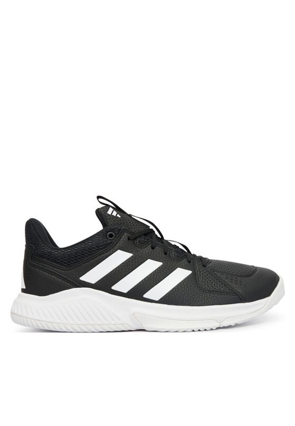 Adidas - adidas Buty halowe Court Flight JP8907 Czarny. Kolor: czarny. Materiał: skóra