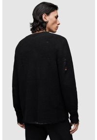 AllSaints sweter z domieszką wełny DISORDER CREW męski kolor czarny MK027X. Kolor: czarny. Materiał: wełna. Długość rękawa: długi rękaw. Długość: długie #4