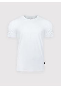 Pako Lorente - PAKO LORENTE – Biały gładki T-shirt Basic. Kolor: biały. Materiał: elastan, bawełna. Długość rękawa: krótki rękaw. Długość: krótkie. Wzór: gładki. Styl: klasyczny #2