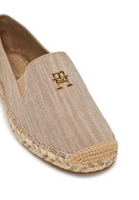 TOMMY HILFIGER - Tommy Hilfiger Espadryle Chambray Espadrille FW0FW08539 Beżowy. Kolor: beżowy. Materiał: materiał #6