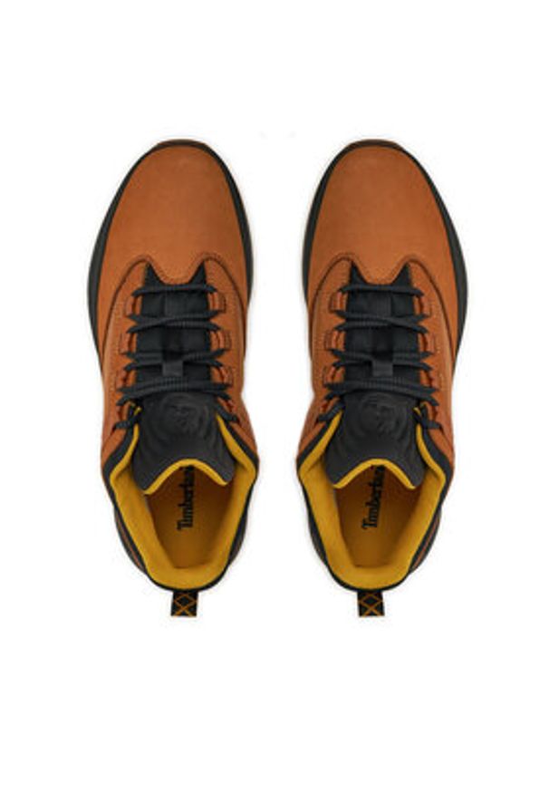 Timberland Sneakersy Euro Trekker Low F/L TB0A62742311 Brązowy. Kolor: brązowy. Materiał: nubuk, skóra