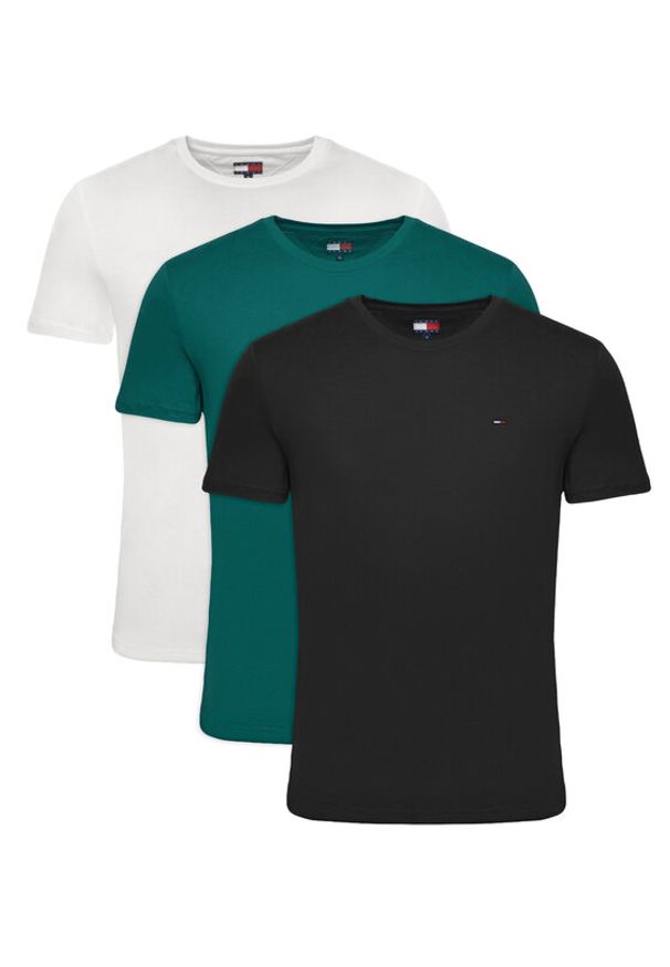 Tommy Jeans Komplet t-shirtów DM0DM21579 Kolorowy Regular Fit. Materiał: bawełna. Wzór: kolorowy