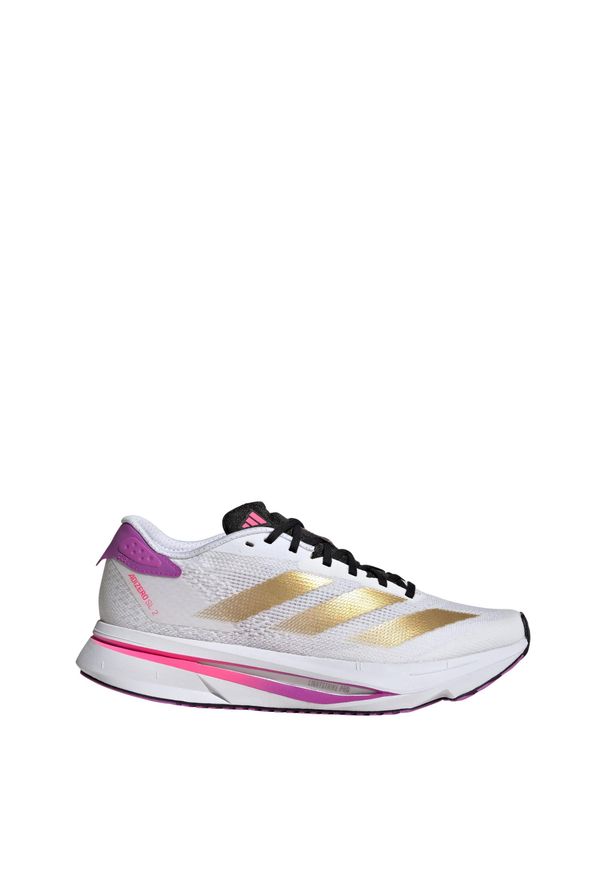 Adidas - Buty Adizero SL2 Running. Kolor: fioletowy, biały, wielokolorowy, żółty. Materiał: materiał. Sport: bieganie