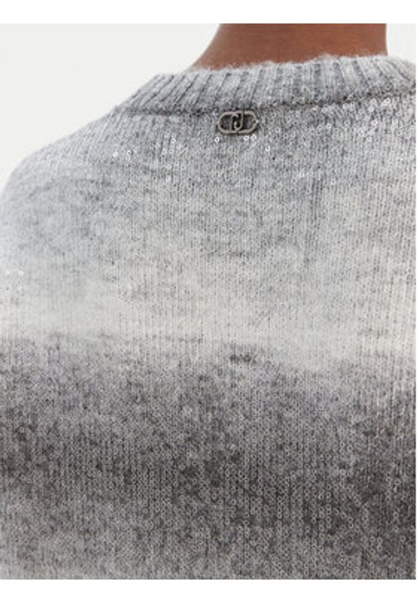 Liu Jo Sukienka dzianinowa MF5488 MA14R Szary Regular Fit. Kolor: szary. Materiał: syntetyk