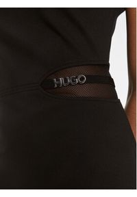 Hugo Sukienka codzienna Kirine 50508266 Czarny Slim Fit. Okazja: na co dzień. Kolor: czarny. Materiał: syntetyk. Typ sukienki: proste. Styl: casual #5