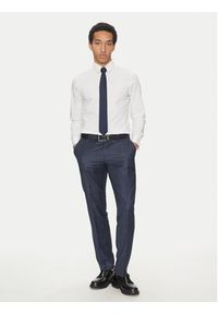 Calvin Klein Koszula LV04LB145G Biały Slim Fit. Kolor: biały. Materiał: bawełna