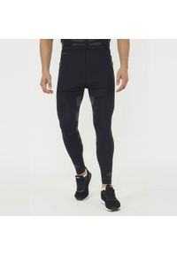LEGEA - Legginsy techniczne do intensywnego treningu D-TECH. Kolor: szary, wielokolorowy, czarny. Materiał: skóra, materiał. Sport: fitness #1