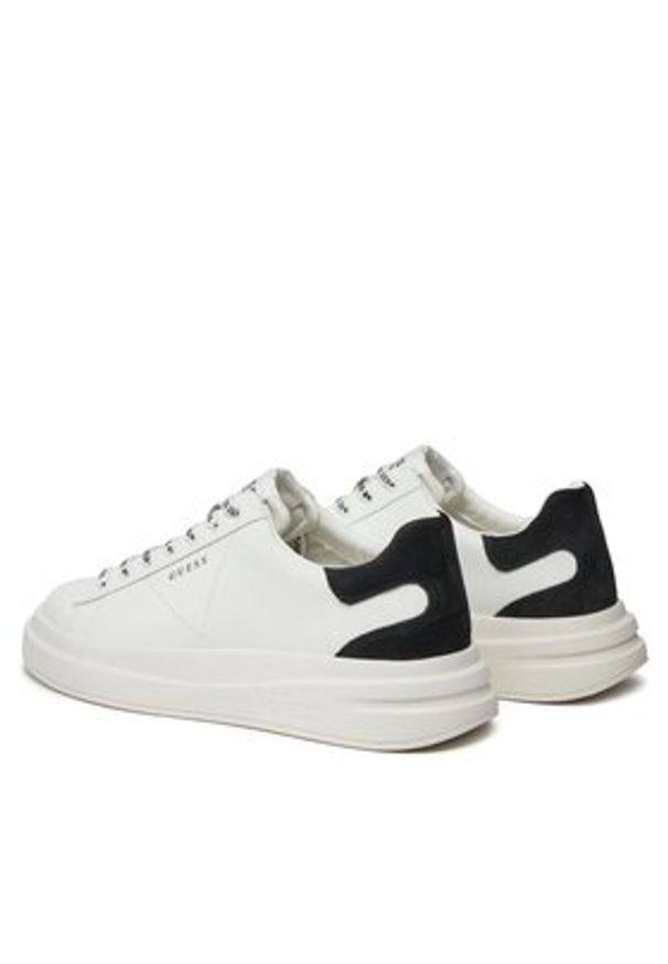 Guess Sneakersy Elba FMPVIB SUE12 Biały. Kolor: biały. Materiał: skóra