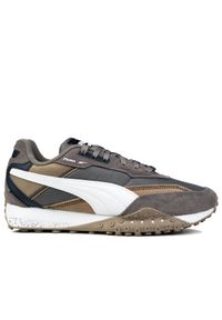 Buty męskie sportowe do chodzenia Puma BLKTOP RIDER. Kolor: brązowy, biały, wielokolorowy. Materiał: syntetyk, materiał. Szerokość cholewki: normalna. Sport: turystyka piesza