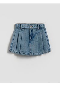 Reserved - Jeansowe spódnico-szorty - niebieski. Kolor: niebieski. Materiał: jeans #1