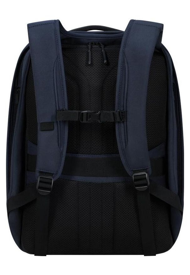 Plecak Samsonite Securipak 2.0 17.3'' granatowy. Kolor: niebieski. Materiał: materiał, tkanina. Styl: elegancki, młodzieżowy