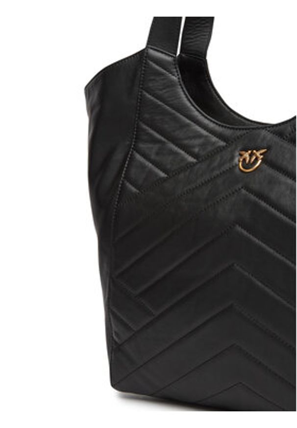 Pinko - PINKO Torebka Tote Bag PE 25 PLTT 104536 A2AO Czarny. Kolor: czarny. Materiał: skórzane