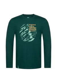 Lowa - Męski T-shirt Aldar Zielony z Trwałej Bawełny - Rozmiar XL. Kolor: zielony. Materiał: bawełna