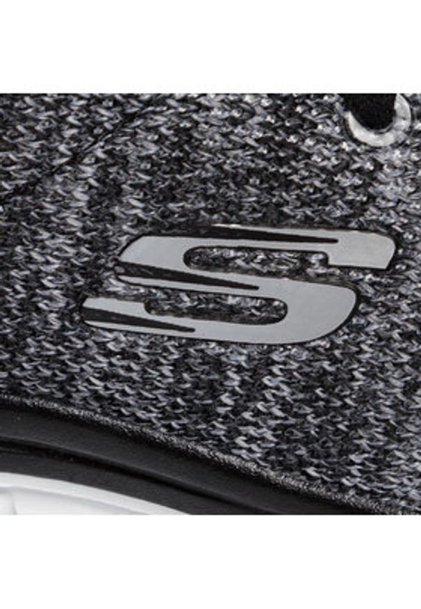 skechers - Skechers Sneakersy Twisted Fortune 12614/BKW Szary. Kolor: szary. Materiał: materiał