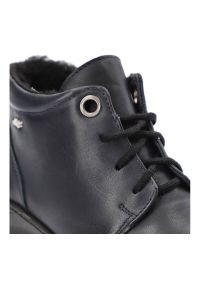 Granatowe Trzewiki Armodo Ocieplane Buty Damskie. Okazja: na co dzień. Kolor: niebieski. Materiał: skóra, futro, syntetyk. Styl: casual, elegancki #5