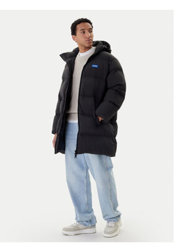 Hugo - HUGO Kurtka zimowa Bodi2541 50546653 Czarny Relaxed Fit. Kolor: czarny. Materiał: syntetyk. Sezon: zima