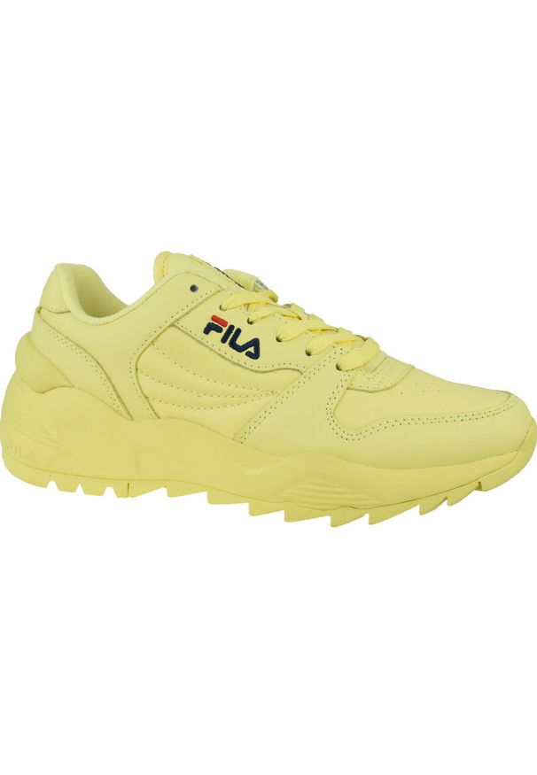 Buty do chodzenia damskie Fila Orbit CMR Jogger L Low. Kolor: żółty. Materiał: tkanina, materiał, skóra, syntetyk. Sport: turystyka piesza