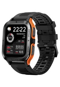 Maxcom Fit FW67 TITAN Pro pomarańczowy. Rodzaj zegarka: smartwatch. Kolor: pomarańczowy. Styl: sportowy, casual, militarny