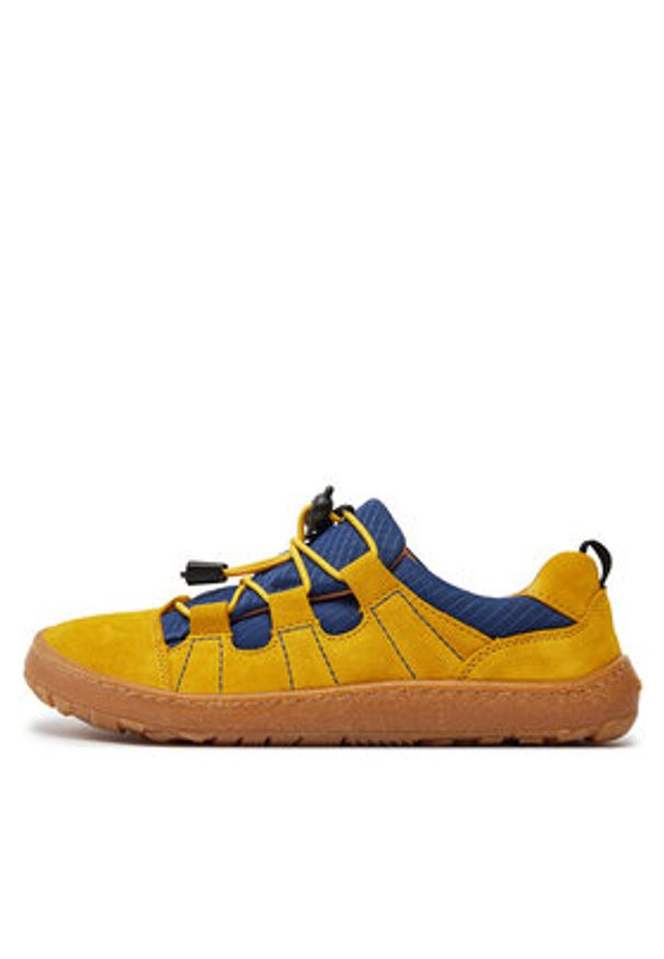 Froddo Sneakersy Barefoot Track G3130243-3 D Żółty. Kolor: żółty. Materiał: materiał