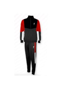LIVERPOOL FC - Dres piłkarski dziecięcy Liverpool FC 24/25. Kolor: czerwony, czarny, wielokolorowy. Materiał: dresówka. Styl: retro, elegancki
