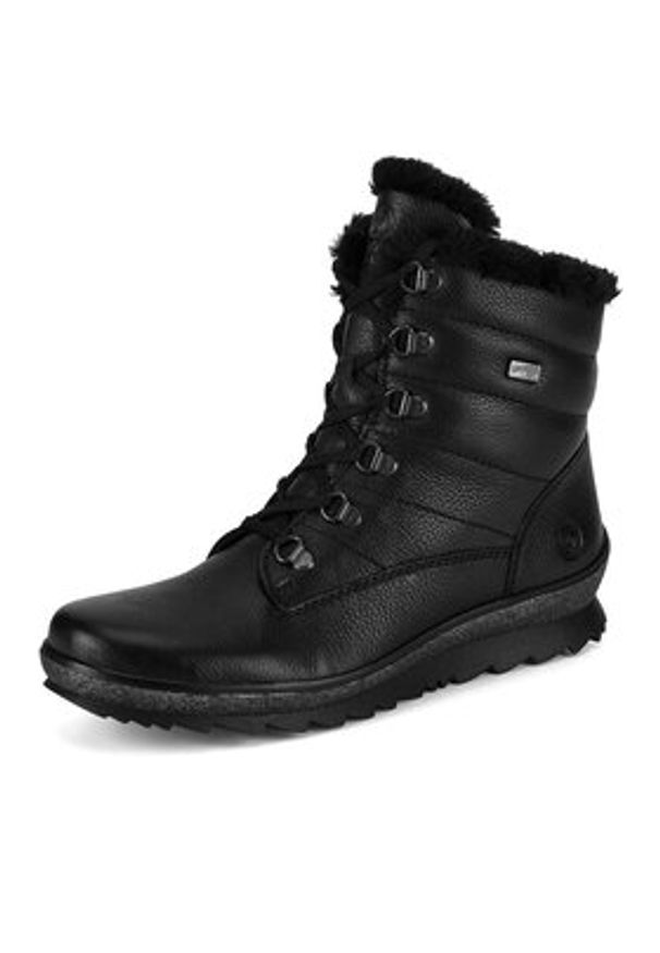 Remonte Botki R8480-01 Czarny. Kolor: czarny. Materiał: skóra