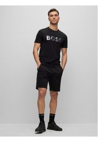 BOSS - Boss T-Shirt 50488833 Czarny Regular Fit. Kolor: czarny. Materiał: bawełna