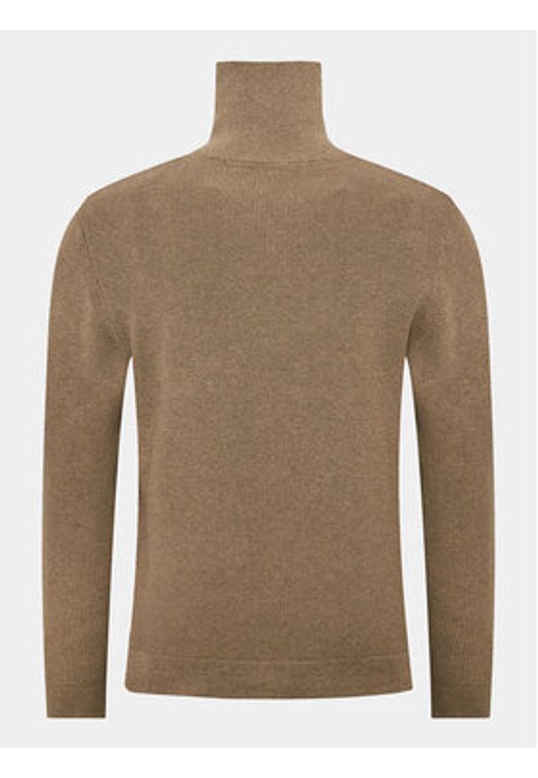 Lindbergh Sweter 30-800193 Brązowy Relaxed Fit. Kolor: brązowy. Materiał: bawełna
