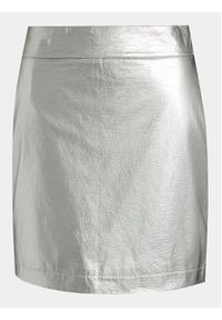 Gina Tricot Spódnica trapezowa 21397 Srebrny Regular Fit. Kolor: srebrny. Materiał: syntetyk #5