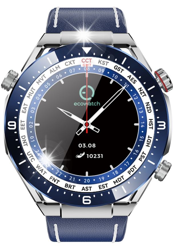 Smartwatch Maxcom Smartwatch EcoWatch* EW1 Srebrny 1,52 400 mAh IP67 Rozmowy Trzy paski. Rodzaj zegarka: smartwatch. Kolor: srebrny